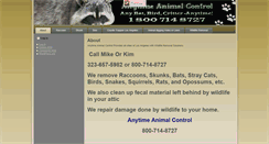Desktop Screenshot of losangeleswildliferemoval.com